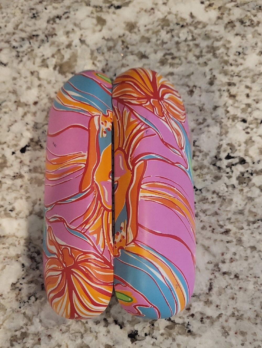 Lilly Pulitzer Pink Floral Pattern Sunglasses Case - Picture 2 of 5